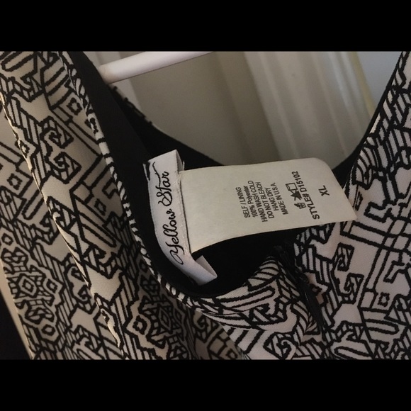 Modcloth dress black white zigzag XL - Picture 4 of 4